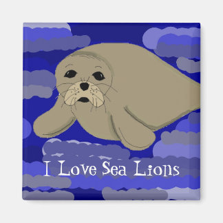 Cute Cartoon Sea Lion Magnet