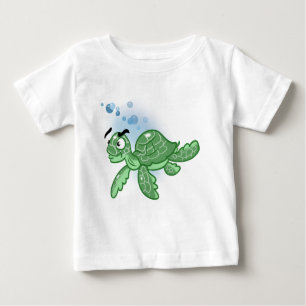 Cute Cartoon Sea Turtle Baby T-Shirt
