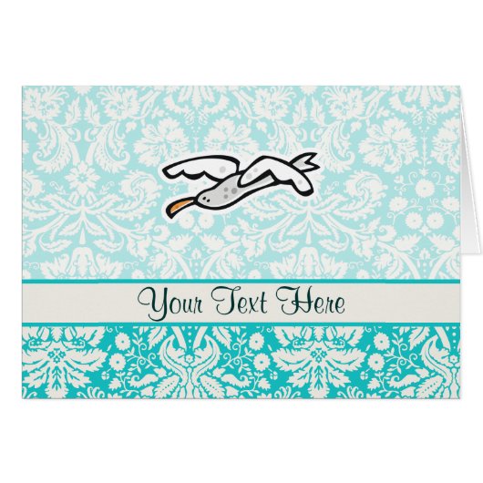 Cute Cartoon Seagull (Front Horizontal)