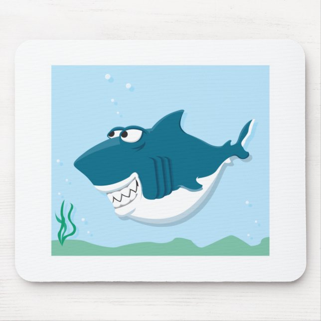 cute cartoon shark mouse pad (Front)
