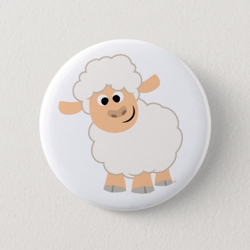 Cute Cartoon Sheep Button Badge