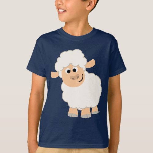 Cute Cartoon Sheep Children T_Shirt