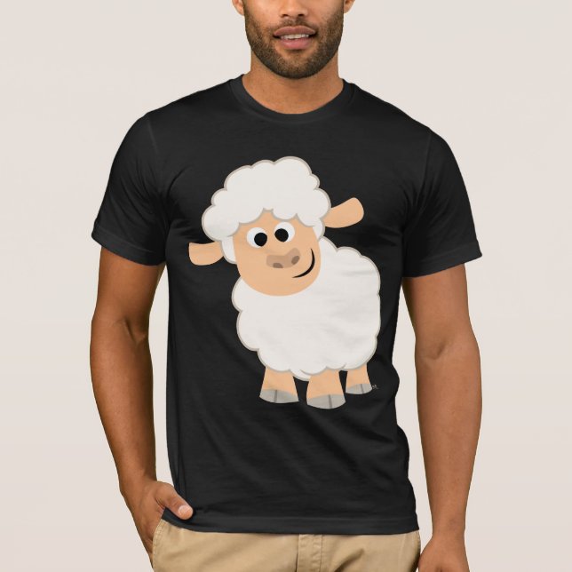 Cute Cartoon Sheep T-Shirt (Front)