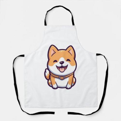 Cute Cartoon Shiba Inu  Apron