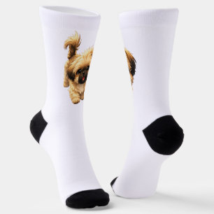 Cute Cartoon Shih Tzu Dog Socks