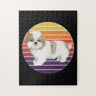 Cute Cartoon Shih Tzu Jigsaw Puzzle