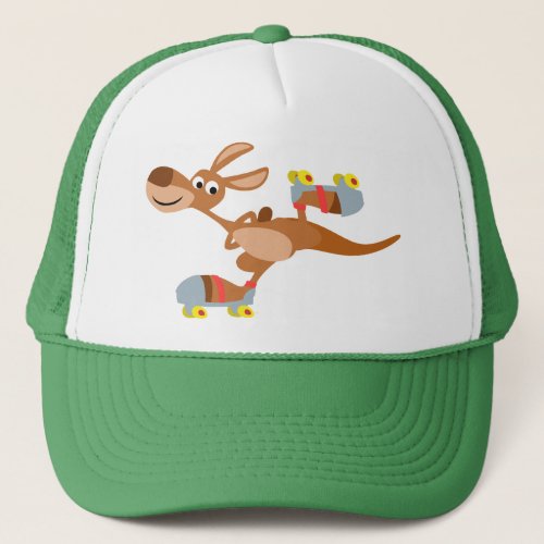 Cute Cartoon Skating Kangaroo Hat