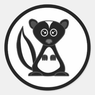 Cute Cartoon Skunk Stickers