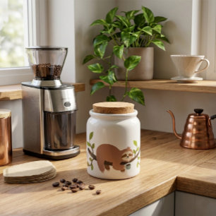 Cute Cartoon Sloth Candy Jar