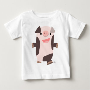 Cute Cartoon Smiling Pig Baby T-shirt