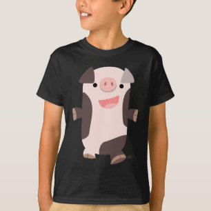 Cute Cartoon Smiling Pig Kids T-shirt