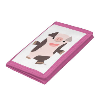 Cute Cartoon Smiling Pig Wallet