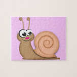 Cute Cartoon Snail Jigsaw Puzzle<br><div class="desc">Who knew snails could be so cute.</div>