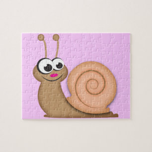 Cute Cartoon Snail Jigsaw Puzzle