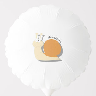 Cute cartoon snail Personalized  Balloon