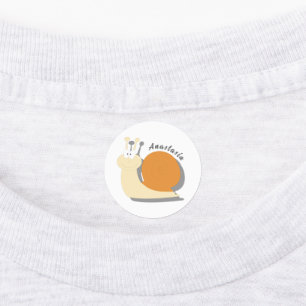 Cute Cartoon Snail Personalized Labels – Custom 