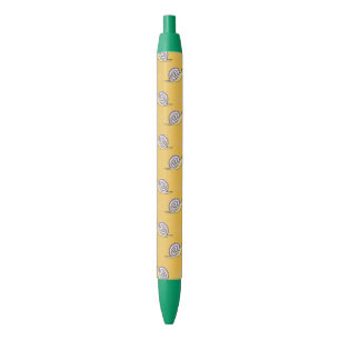 Cute Cartoon Snails and Swirls Pattern Pen