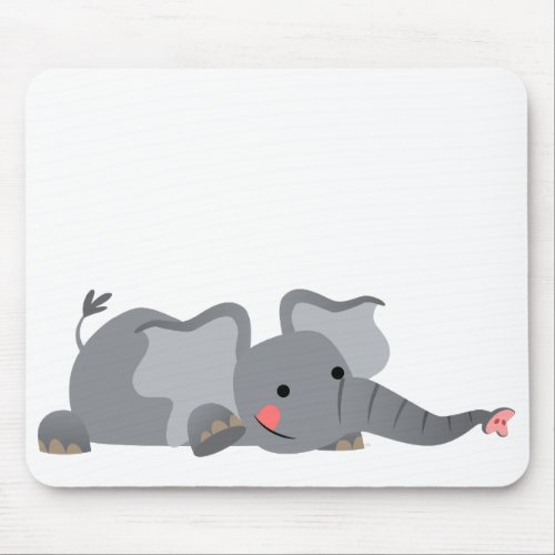 Cute Cartoon Sneaky Elephant Mousepad