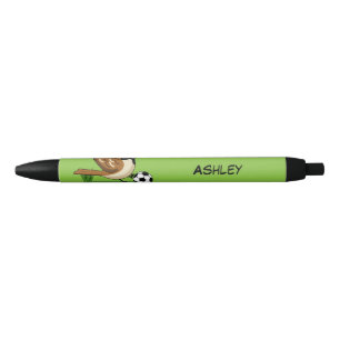 Cute Cartoon Sparrow Playing Soccer Pen