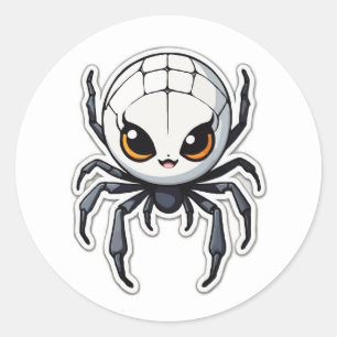 Cute Cartoon Spider Sticker - A Friendly Arachnid