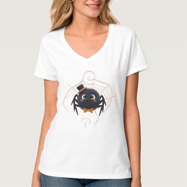 Cute Cartoon Spider with Top Hat (Front)