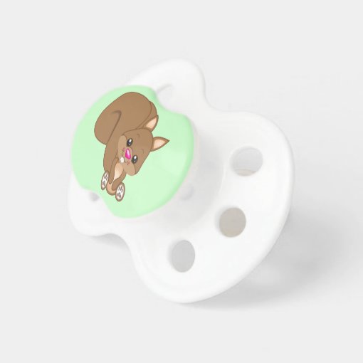 Cute Cartoon Squirrel Pacifier | Zazzle