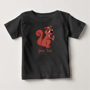 Cute cartoon squirrel with a peanut T-Shirt