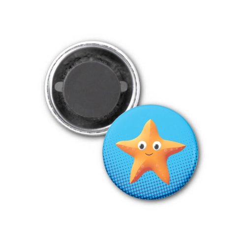 Cute Cartoon Starfish Blue Ocean Magnet