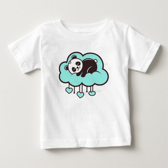Cute cartoon-style panda baby T-Shirt (Front)