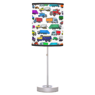 Cute Cartoon-style Truck Illustrations lamp