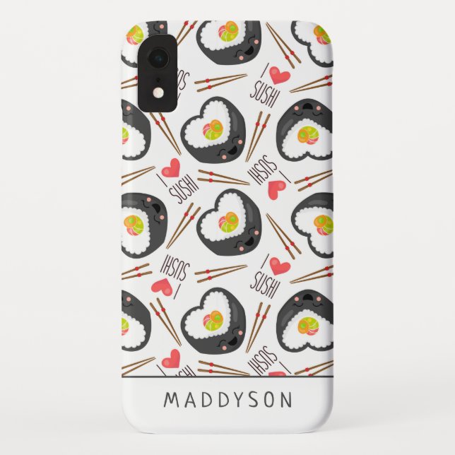Cute Cartoon Sushi Pattern Case-Mate iPhone Case (Back)