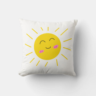 Cute Cartoon Sweet Happy Playful Sun Pillow