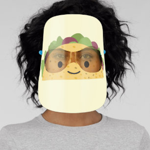 Cute Cartoon Taco Face Shield