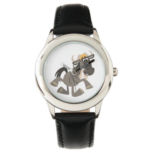 Cute Cartoon Tap Dancing Wildebeest Watch