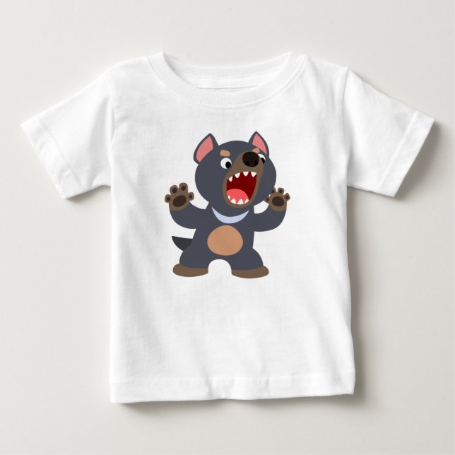 Cute Cartoon Tasmanian Devil Baby T-Shirt (Front)