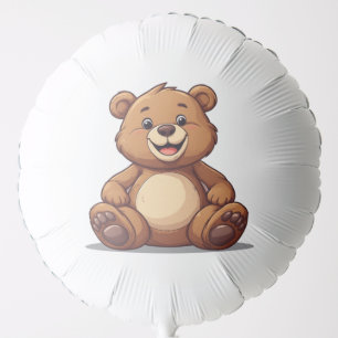 Cute Cartoon Teddy Bear Sitting Balloon