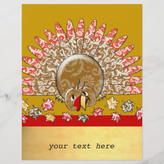 Cute Cartoon Thanksgiving Turkey Flyer