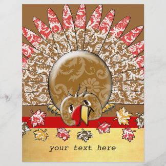 Cute Cartoon Thanksgiving Turkey Flyer
