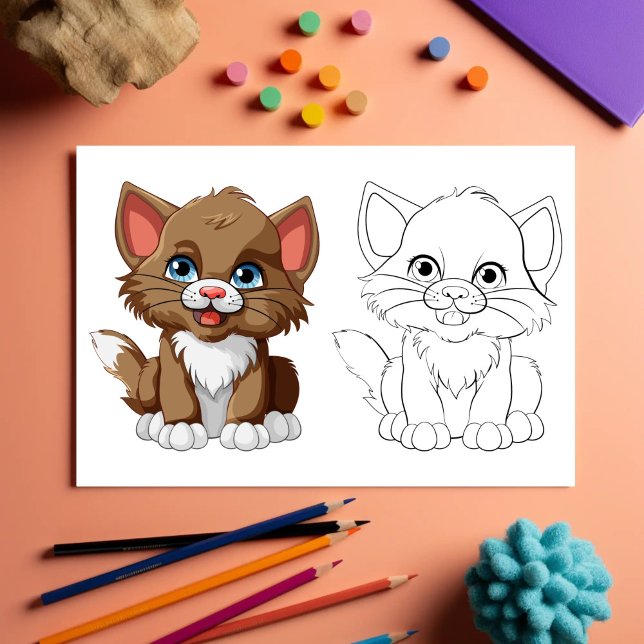 Cute Cartoon tiger coloring page (Creator Uploaded)