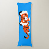 Cute Cartoon Tiger on The Prowl Body Pillow (Front Vertical)