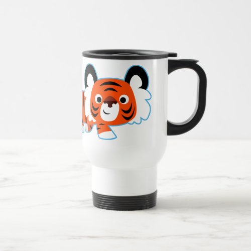 Cute Cartoon Tiger on The Prowl Commuter Mug