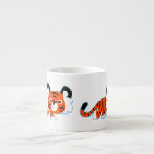 Cute Cartoon Tiger on The Prowl Espresso Mug (Front)