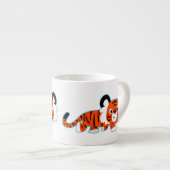 Cute Cartoon Tiger on The Prowl Espresso Mug (Front Right)