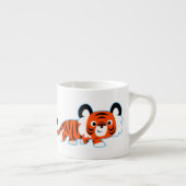 Cute Cartoon Tiger on The Prowl Espresso Mug (Right)