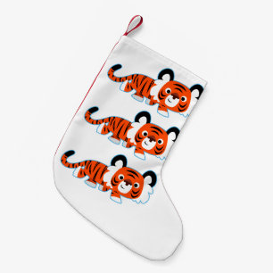 Cute Cartoon Tiger on The Prowl Stocking