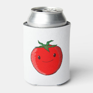 Cute Cartoon Tomato Can Cooler