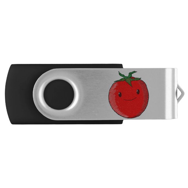 Cute Cartoon Tomato Flash Drive (Front)