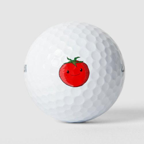 Cute Cartoon Tomato Golf Balls