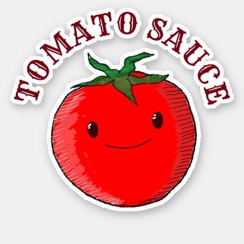 Cute Cartoon Tomato Sticker