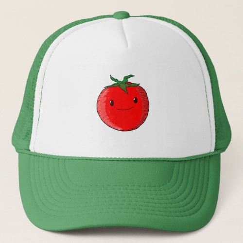 Cute Cartoon Tomato Trucker Hat